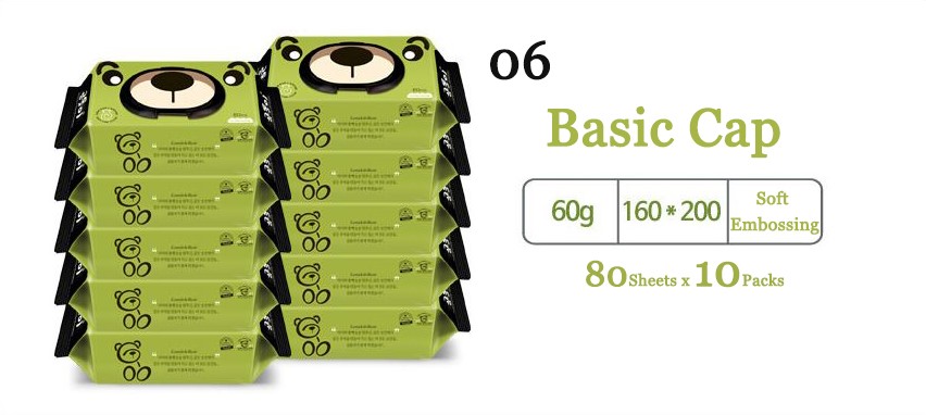 Gomdoli Organic Wet Wipes 80s (10 packs) - Basic Cap